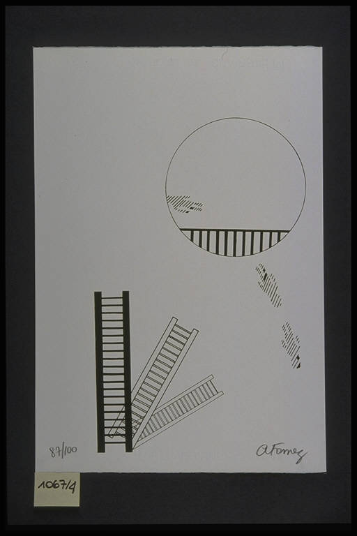 Scale e bambini (stampa, elemento d'insieme) di Fomez Antonio, Fomez Antonio (terzo quarto sec. XX)