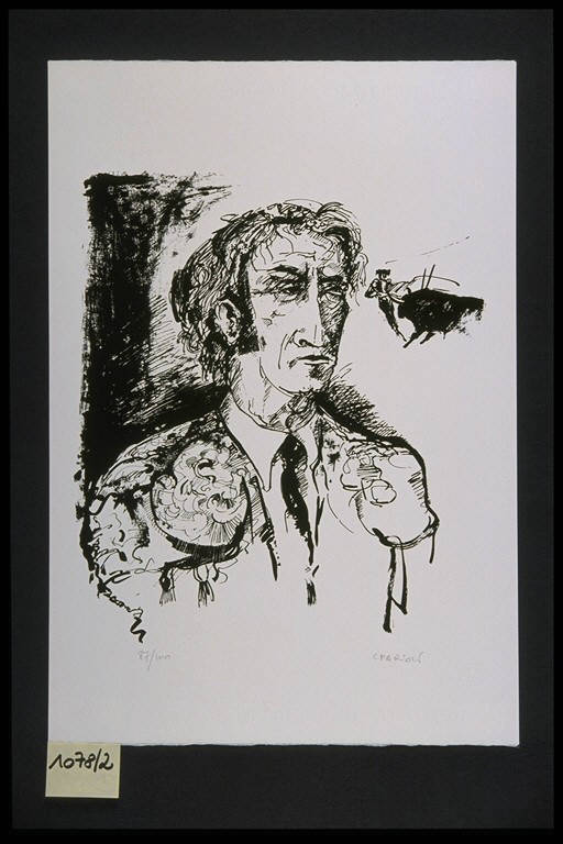 Torero (stampa, elemento d'insieme) di Farioli Carlo, Farioli Carlo (terzo quarto sec. XX)