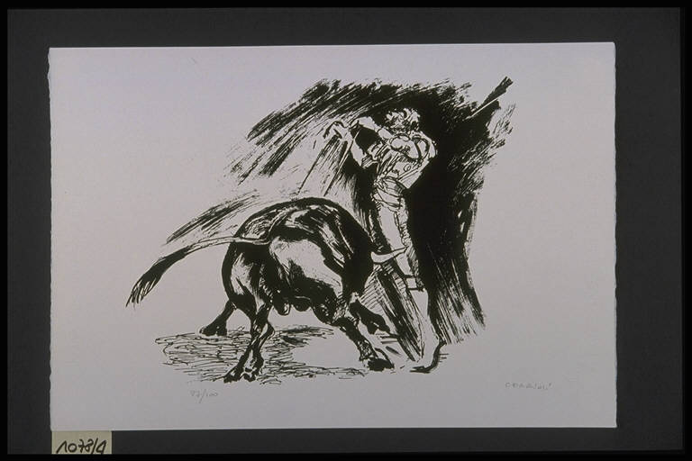 Torero (stampa, elemento d'insieme) di Farioli Carlo, Farioli Carlo (terzo quarto sec. XX)