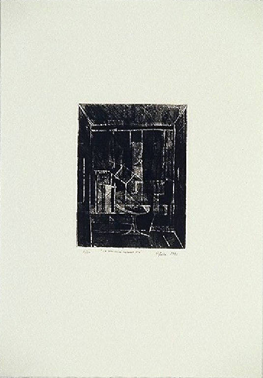 Interno di casa (stampa) di Marra Mino, Marra Mino (ultimo quarto sec. XX)