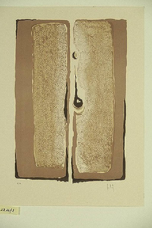 Composizione astratta (stampa, elemento d'insieme) di Fontanesi Alcide, Fontanesi Alcide (terzo quarto sec. XX)