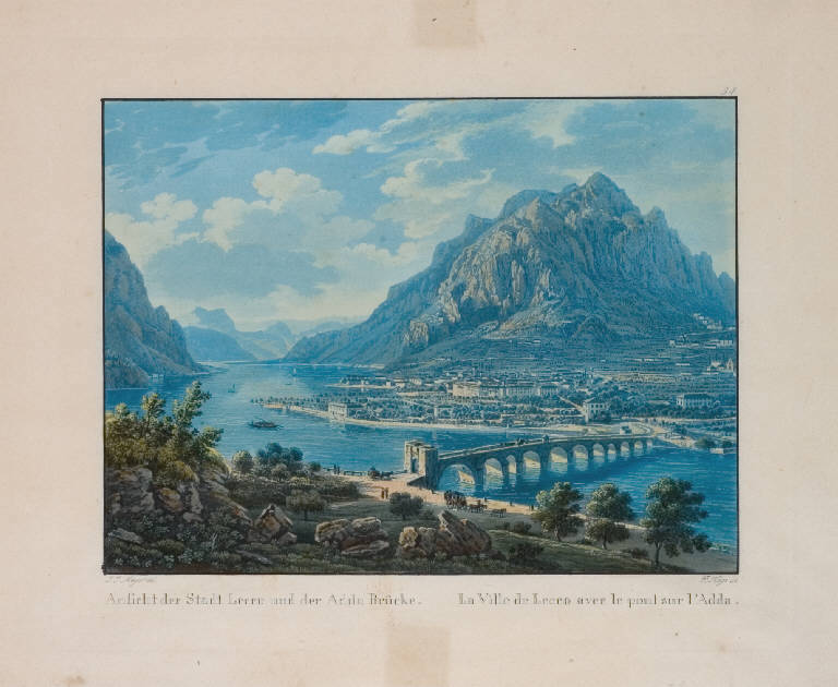 Vedute del passo dello Stelvio, della Valtellia e del Lario orientale (stampa colorata a mano, serie) di Meyer Johann Jakob (prima metà sec. XIX)