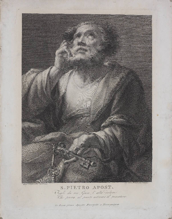 San Pietro (stampa) di Campanella Angelo, Campanella Angelo, Antonini Carlo (seconda metà sec. XVIII)