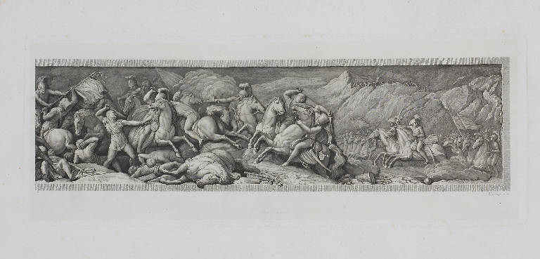 Battaglia di Montenotte (stampa, elemento d'insieme) di Appiani Andrea, Rosaspina Francesco (terzo quarto sec. XIX)
