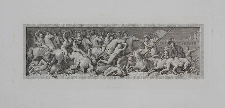 Battaglia della Favorita (stampa, elemento d'insieme) di Appiani Andrea, Rosaspina Francesco (terzo quarto sec. XIX)
