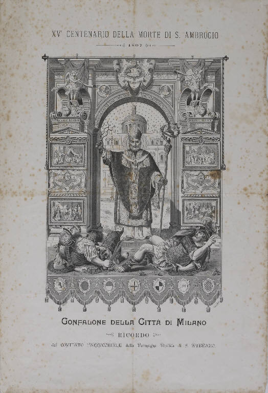 Sant'Ambrogio (stampa) di Gallieni (fine sec. XIX)