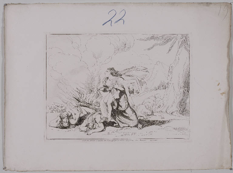 Donne germaniche si uccidono (stampa, elemento d'insieme) di Pinelli Bartolomeo, Pinelli Bartolomeo, Pinelli Bartolomeo (prima metà sec. XIX)