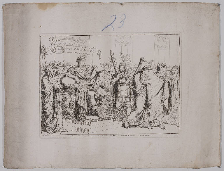 Cornelia condannata (stampa, elemento d'insieme) di Pinelli Bartolomeo, Pinelli Bartolomeo, Pinelli Bartolomeo (prima metà sec. XIX)