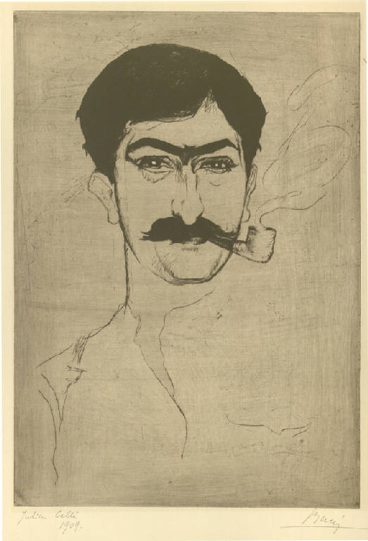 Julien Callé, Ritratto di Julien callé (stampa) di Bucci Anselmo (sec. XX)