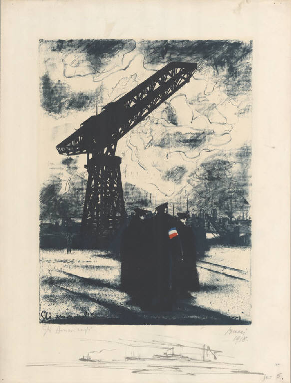 Gli Ammiragli, Tre militari (stampa a colori) di Bucci Anselmo (sec. XX)