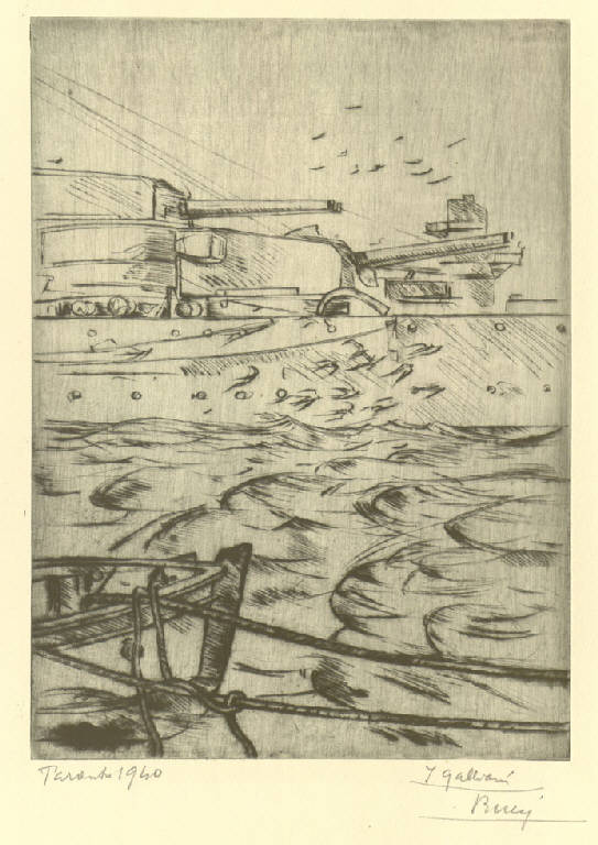 I Galliani, Navi armate (stampa) di Bucci Anselmo (sec. XX)