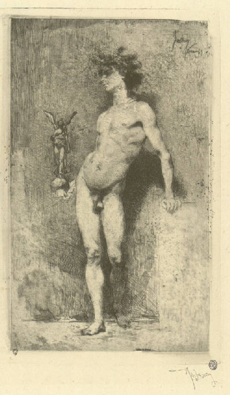 La vittoria, Allegoria della Vittoria (stampa) di Fortuny y Marsal Mariano (sec. XIX)