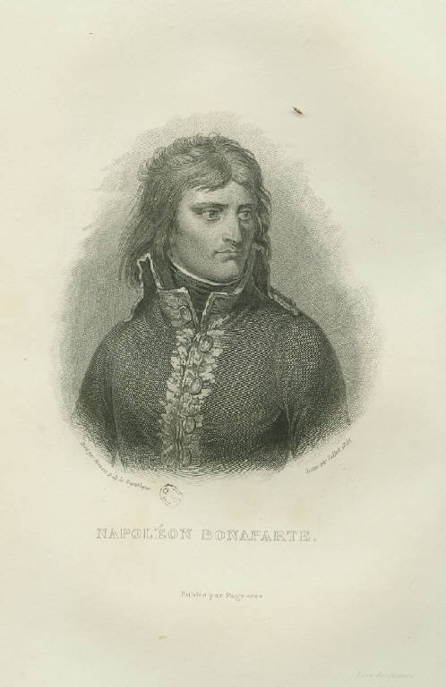 Ritratto di Napoleone Bonaparte generale (Stampa smarginata) di Gros Jean Antoine, Vallot (sec. XIX)