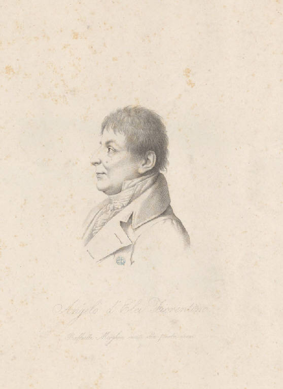 Ritratto di Angelo d'elci (Stampa) di Morghen Raffaello (secc. XVIII/ XIX)