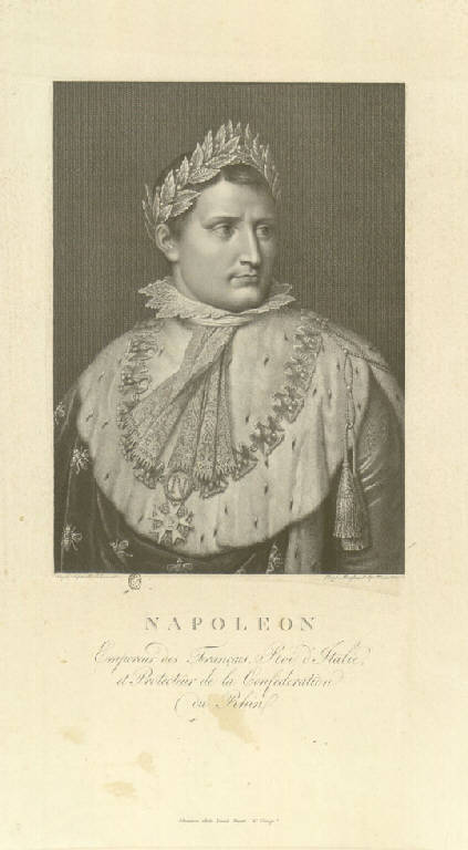 Ritratto di Napoleone Bonaparte (Stampa smarginata) di Morghen Raffaello, Tofanelli Stefano (sec. XIX)