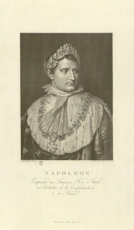 Ritratto di Napoleone Bonaparte (Stampa) di Morghen Raffaello, Tofanelli Stefano (sec. XIX)