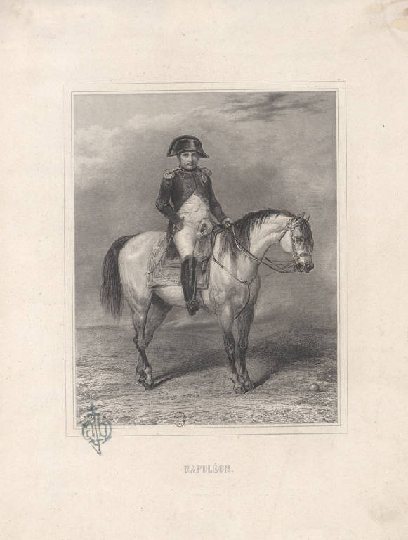 Napoleone a cavallo (Stampa) di Vernet Horace (sec. XIX)