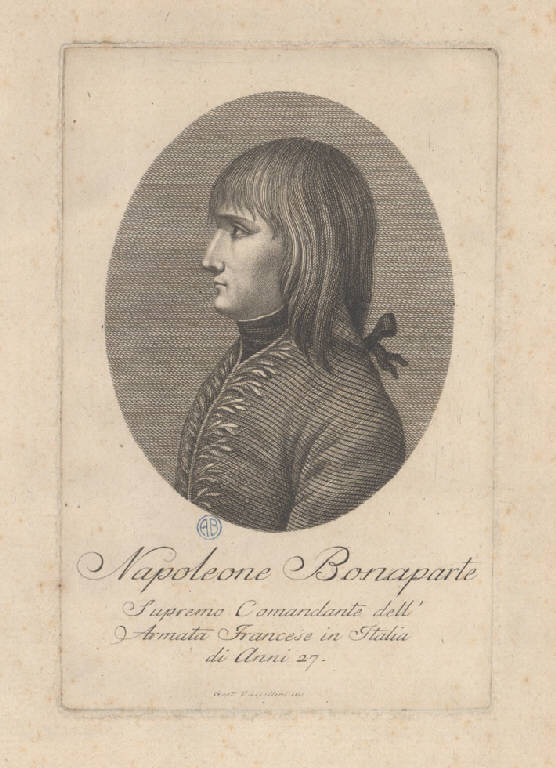 Ritratto di Napoleone Bonaparte generale (Stampa) di Vascellini Gaetano, Gros Jean Antoine (sec. XIX)