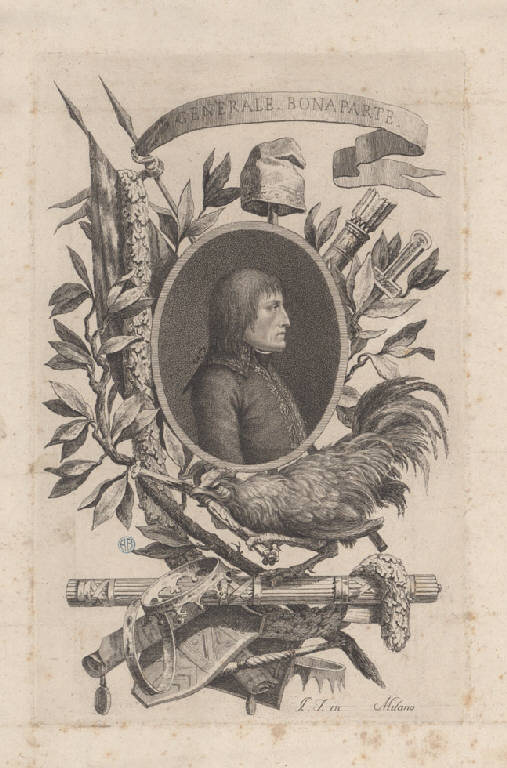 Ritratto di Napoleone Bonaparte generale (Stampa) di Gros Jean Antoine - scuola italiana (sec. XIX)
