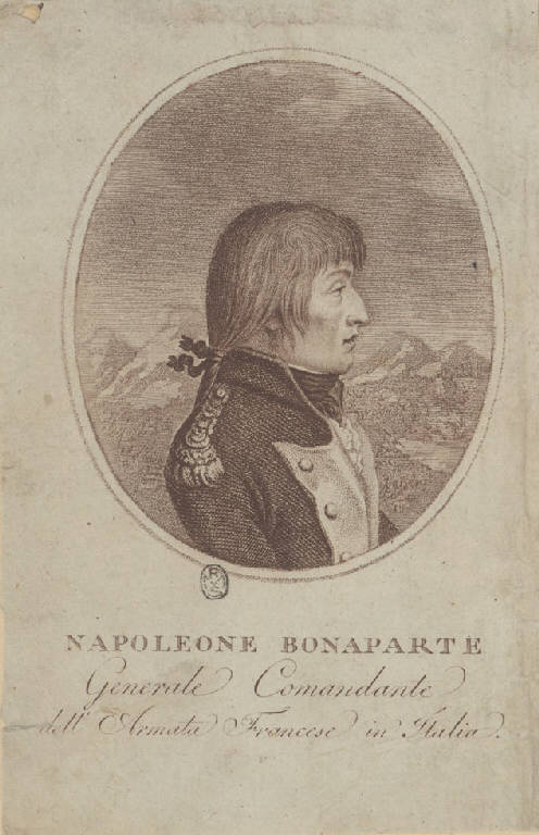 Ritratto di Napoleone Bonaparte generale (Stampa) di anonimo, Gros Jean Antoine - scuola italiana (sec. XIX)