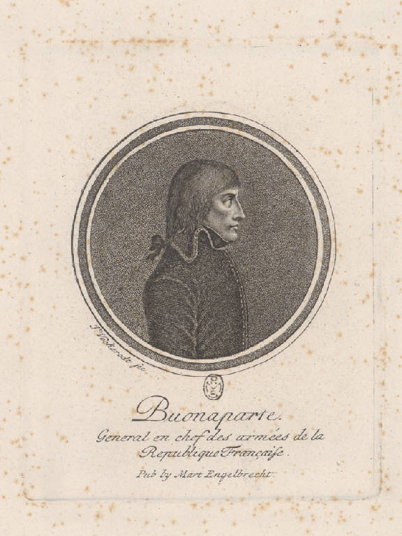 Ritratto di Napoleone Bonaparte generale (Stampa) di Vockerodt J, Gros Jean Antoine (sec. XIX)