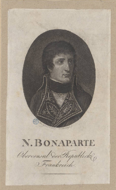 Ritratto di Napoleone Bonaparte primo console (Stampa) di Westermajr, Bacler d'Albe (sec. XIX)