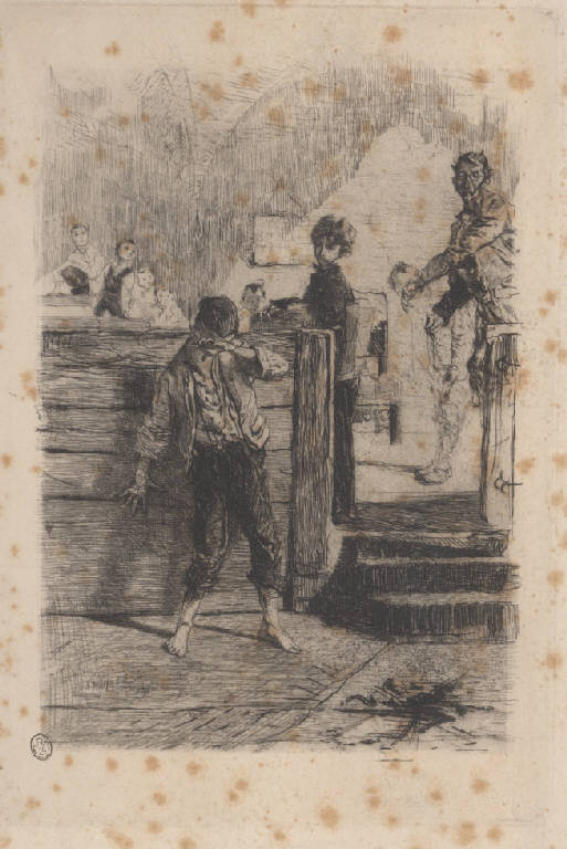 Il maestro di scuola (Stampa) di Bianchi Mosè, Bianchi Mosè (sec. XIX)