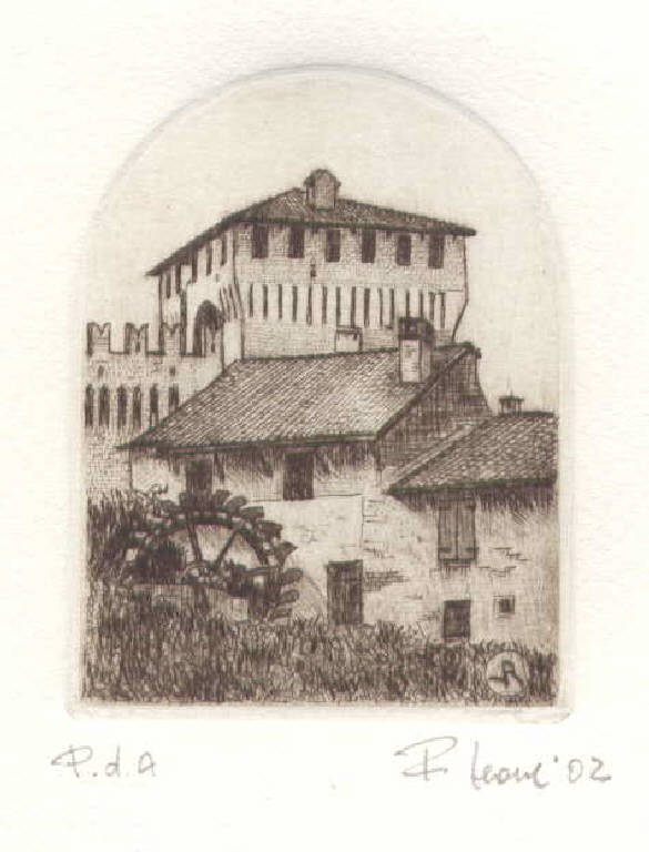 Veduta di mulino (stampa) di Leone Roberto, Leone Roberto (sec. XXI)