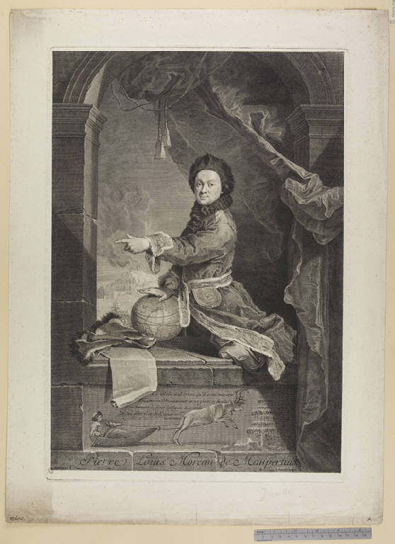 Ritratto di Pierre Louis Moreau de Maupertis (stampa) di Daullé Jean, Wille Johann Georg, Le Vrac de Tournières Robert (sec. XVIII)