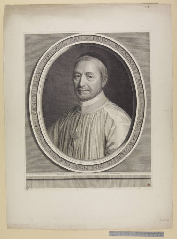 Ritratto dell'abate François Blanchart (stampa) di Nanteuil Robert, Nanteuil Robert (sec. XVII)