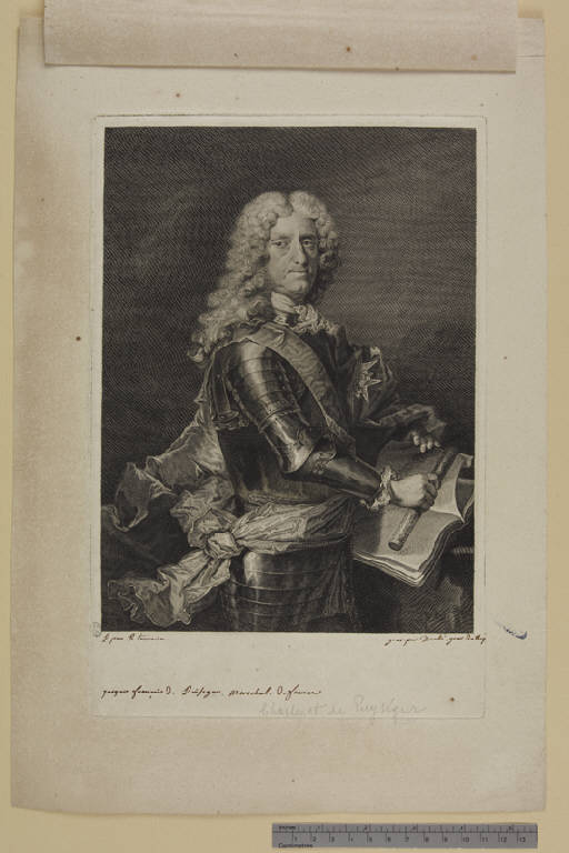 Jacques François de Chastenet de Puységur, Ritratto di Jean François de Chastenet Marquis de Puységur (stampa) di Daullé Jean, Le Vrac de Tournières Robert (sec. XVIII)