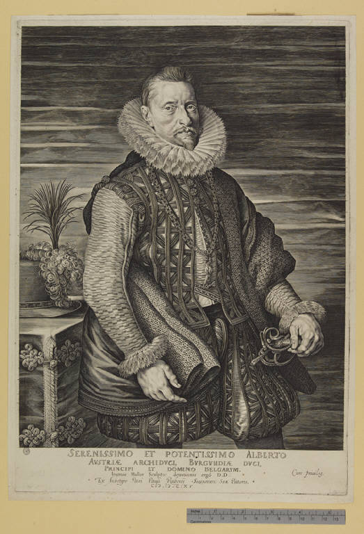 Ritratto di Alberto arciduca d'Austria (stampa) di Muller Jan Harmensz, Rubens Pieter Paul (sec. XVII)