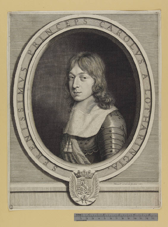 Ritratto di Carlo V duca di Lorena (stampa) di Nanteuil Robert (sec. XVII)