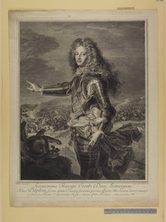 Ritratto di Louis de France, duc de Bourgogne (stampa) di Silvestre Suzanne, Rigaud Hyacinthe (sec. XVIII)