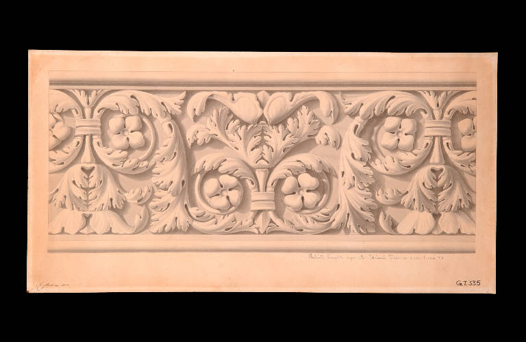 Decorazione (disegno) di Bertolotti Evangelista (sec. XIX)