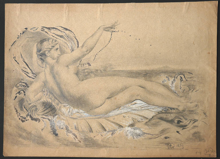 GALATEA (disegno, opera isolata) di Dalbono Eduardo (sec. XIX)