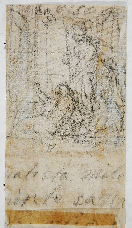 Studio di figure (disegno, opera isolata) - ambito emiliano (terzo quarto sec. XVI)