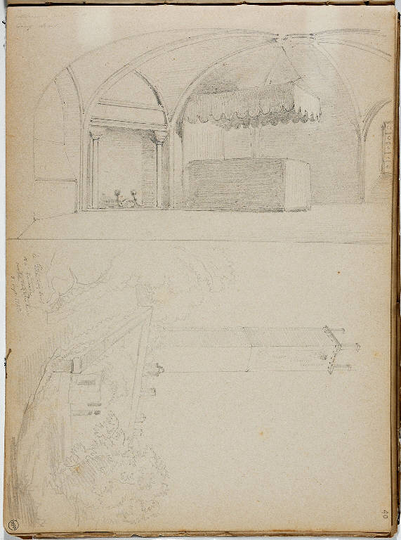 INTERNO (disegno, elemento d'insieme) di Bossoli Carlo (prima metà sec. XIX)