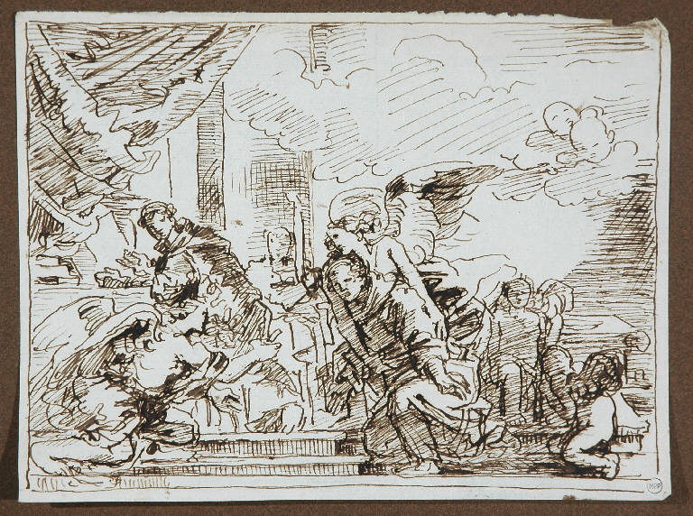 Scena religiosa (disegno, opera isolata) di Duranti Fortunato (primo quarto sec. XIX)