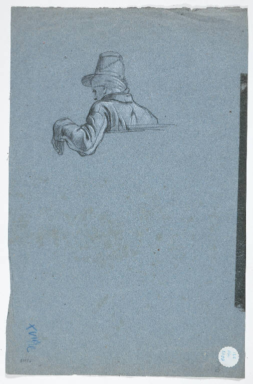 SOLDATO (disegno) di Induno Girolamo (cerchia) (sec. XIX)