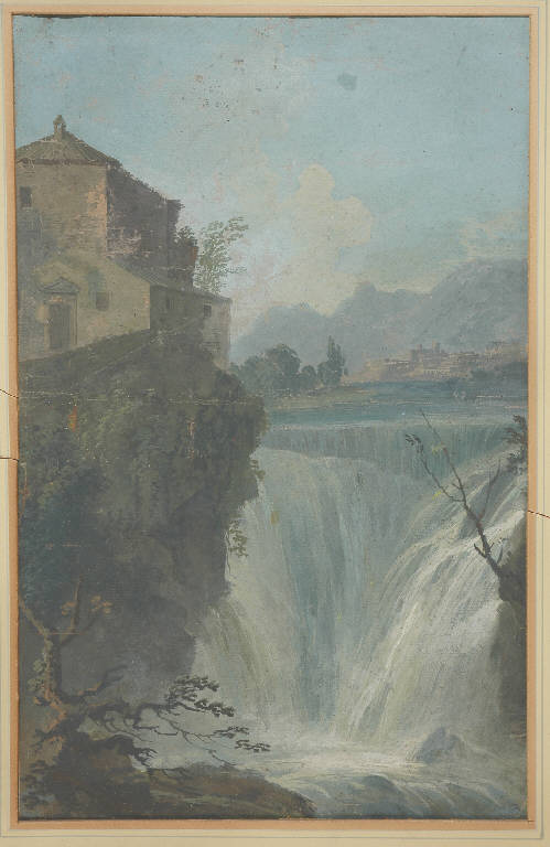 Paesaggio (disegno, opera isolata) di Gozzi Marco (cerchia) (sec. XIX)