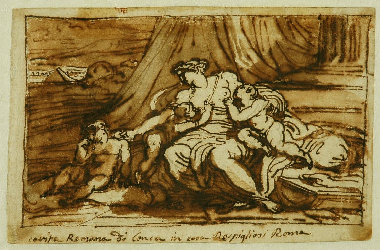 Carita' romana (disegno, opera isolata) di Giani Felice (inizio sec. XIX)