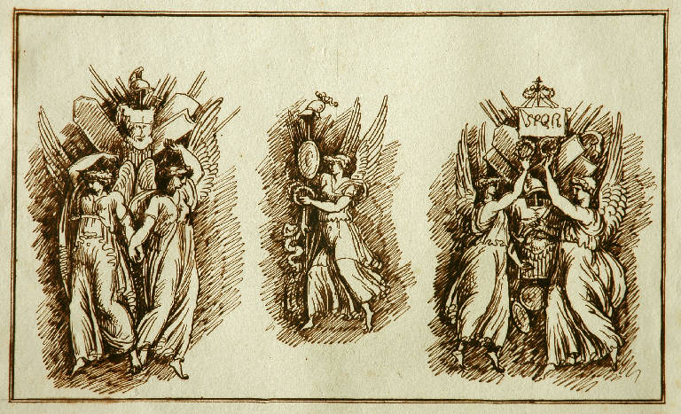 Allegoria della Vittoria (disegno, opera isolata) di Giani Felice (sec. XIX)