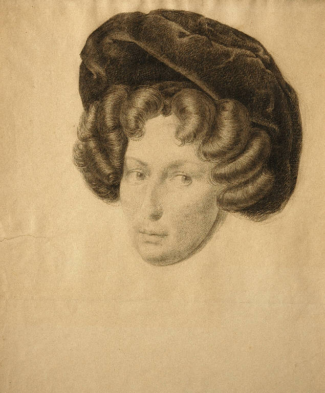 Ritratto di signora (disegno) di Hayez Francesco (sec. XIX)
