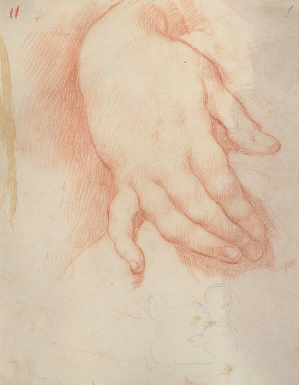 Mano (disegno, opera isolata) di Ligari Angelo (sec. XIX)