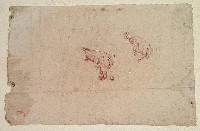 Mani (disegno, opera isolata) di Ligari Cesare (sec. XVIII)