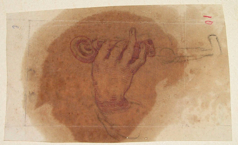 Mano (disegno, opera isolata) di Ligari Cesare (sec. XVIII)