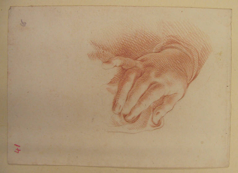 Mano (disegno, opera isolata) di Ligari Cesare, Ligari Vittoria (secondo quarto, terzo quarto sec. XVIII, sec. XVIII)