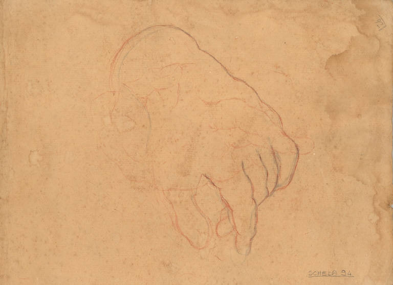 Mano (disegno, opera isolata) di Ligari Cesare (secondo quarto sec. XVIII)