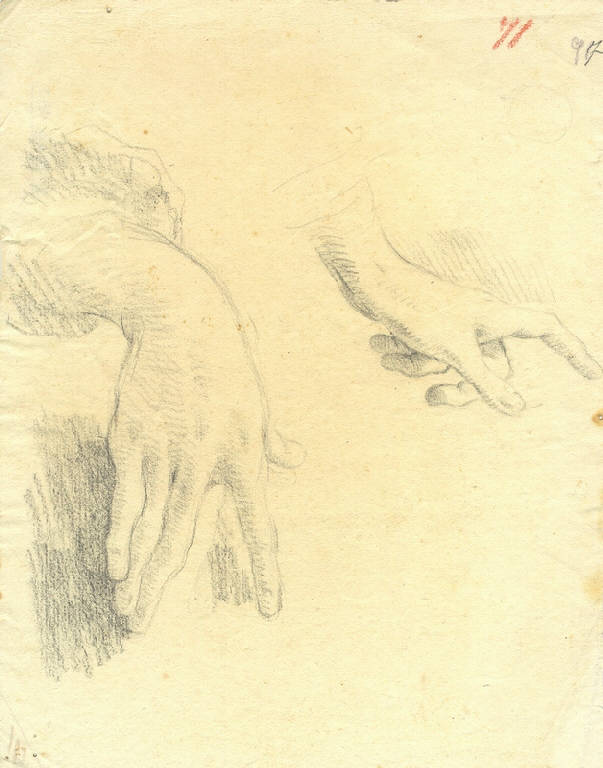 Mani (disegno, opera isolata) di Ligari Cesare (sec. XVIII)